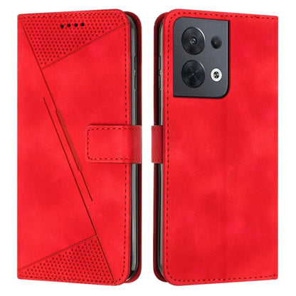 Dream Triangle Leather Phone Case with Lanyard, For OPPO A17 / A17k, For OPPO Reno7 A JP Version, For OPPO Reno8 Pro / Reno8 Pro+, For OPPO Reno8 5G