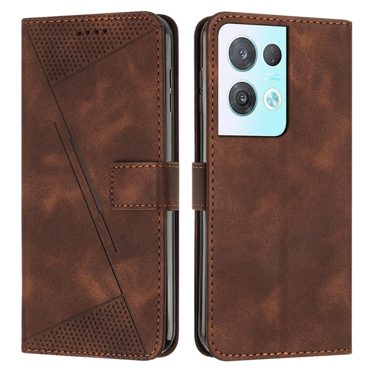 Dream Triangle Leather Phone Case with Lanyard, For OPPO A17 / A17k, For OPPO Reno7 A JP Version, For OPPO Reno8 Pro / Reno8 Pro+, For OPPO Reno8 5G