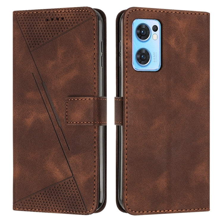Dream Triangle Leather Phone Case with Lanyard, For OPPO A57 5G 2022, For OPPO A96 5G, For OPPO Reno7 5G, For OPPO A55s JP Version