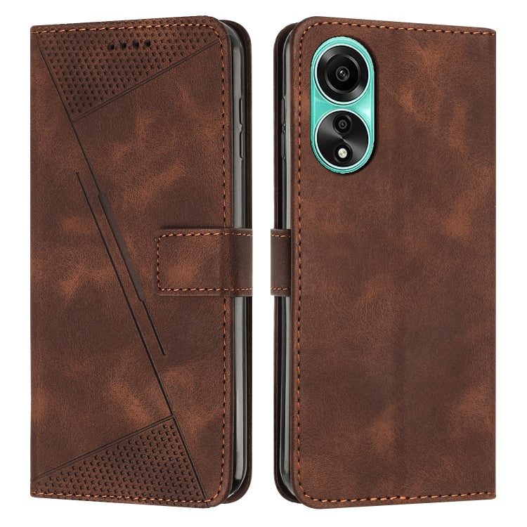 Dream Triangle Leather Phone Case with Lanyard, For OPPO Reno11 F, For OPPO A38, For OPPO A58 4G, For OPPO Reno10 5G / Reno10 Pro 5G Global