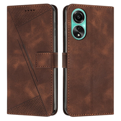 Dream Triangle Leather Phone Case with Lanyard, For OPPO Reno11 F, For OPPO A38, For OPPO A58 4G, For OPPO Reno10 5G / Reno10 Pro 5G Global