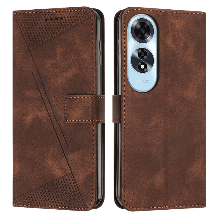 Dream Triangle Leather Phone Case with Lanyard, For OPPO Reno12 5G Global, For OPPO A60 4G, For OPPO A3 Pro China, For OPPO A3 Pro Global