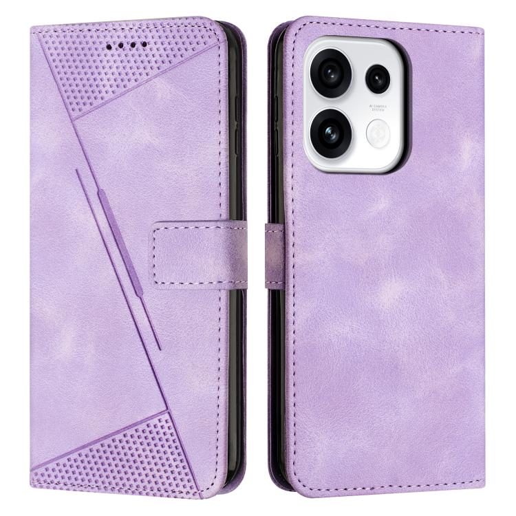 Dream Triangle Leather Phone Case with Lanyard, For OPPO Reno16 F / Reno16 FS 5G, For OPPO Reno16 / Reno16 Pro 5G Global, For OPPO Reno15 F 5G Global, For OPPO Reno15 Pro Max 5G Global