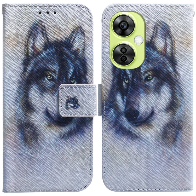 Coloured Drawing Flip Leather Phone Case, For OnePlus Nord CE4 5G, For OnePlus Nord CE 3 Lite/Nord N30