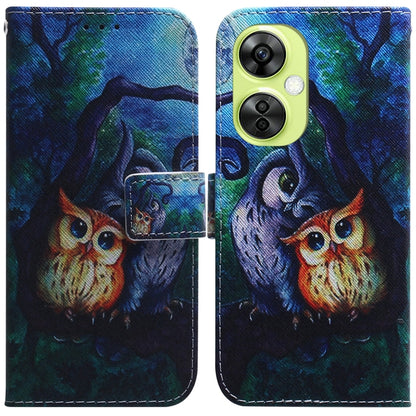 Coloured Drawing Flip Leather Phone Case, For OnePlus Nord CE4 5G, For OnePlus Nord CE 3 Lite/Nord N30
