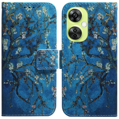 Coloured Drawing Flip Leather Phone Case, For OnePlus Nord CE4 5G, For OnePlus Nord CE 3 Lite/Nord N30