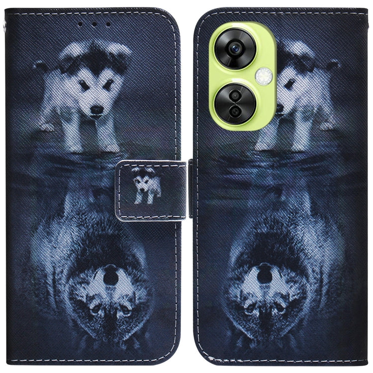 Coloured Drawing Flip Leather Phone Case, For OnePlus Nord CE4 5G, For OnePlus Nord CE 3 Lite/Nord N30