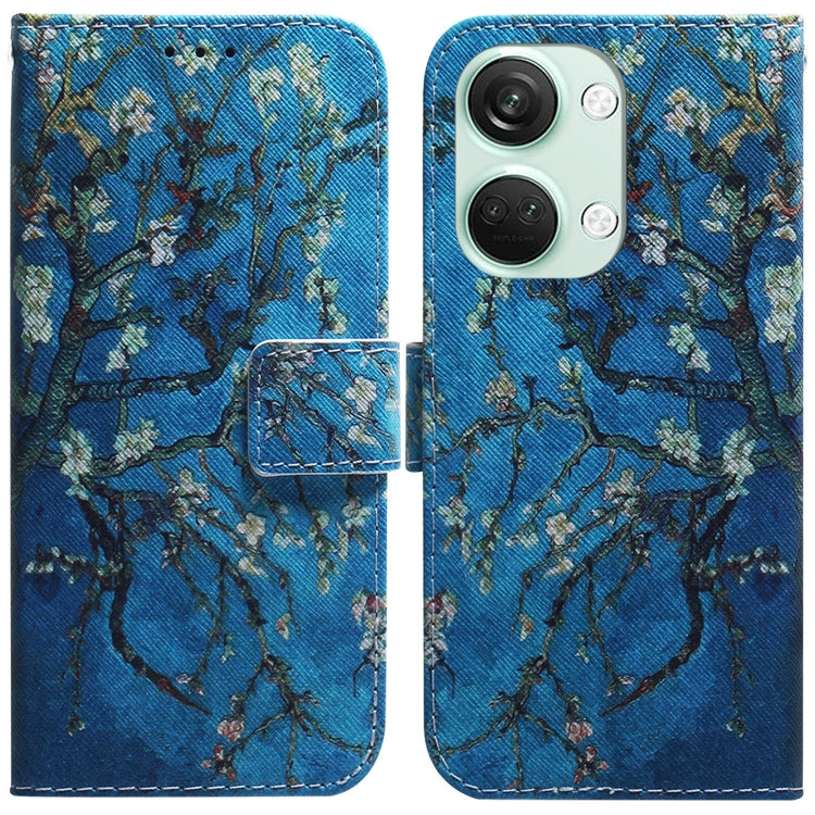 Coloured Drawing Flip Leather Phone Case, For OnePlus Nord 3