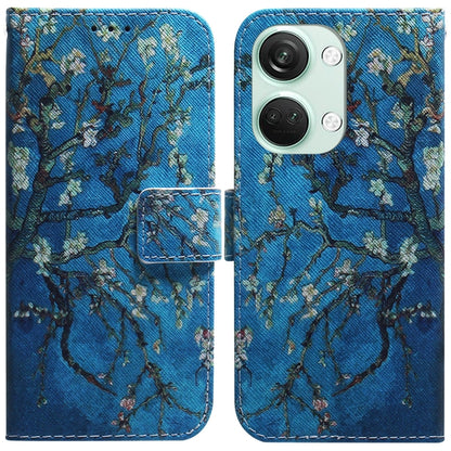 Coloured Drawing Flip Leather Phone Case, For OnePlus Nord 3