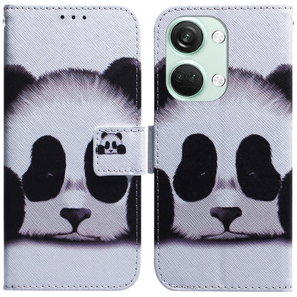 Coloured Drawing Flip Leather Phone Case, For OnePlus Nord 3