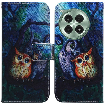 Coloured Drawing Flip Leather Phone Case, For OnePlus Ace 3 Pro, For OnePlus Nord CE4 Lite