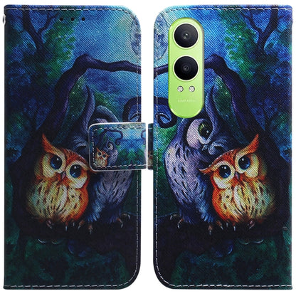 Coloured Drawing Flip Leather Phone Case, For OnePlus Ace 3 Pro, For OnePlus Nord CE4 Lite