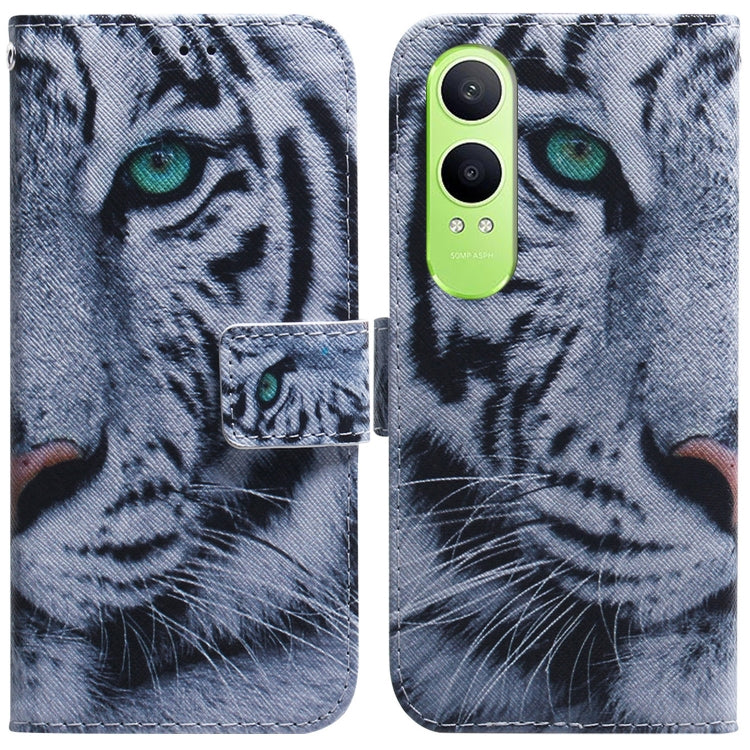 Coloured Drawing Flip Leather Phone Case, For OnePlus Ace 3 Pro, For OnePlus Nord CE4 Lite