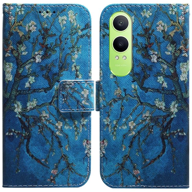Coloured Drawing Flip Leather Phone Case, For OnePlus Ace 3 Pro, For OnePlus Nord CE4 Lite