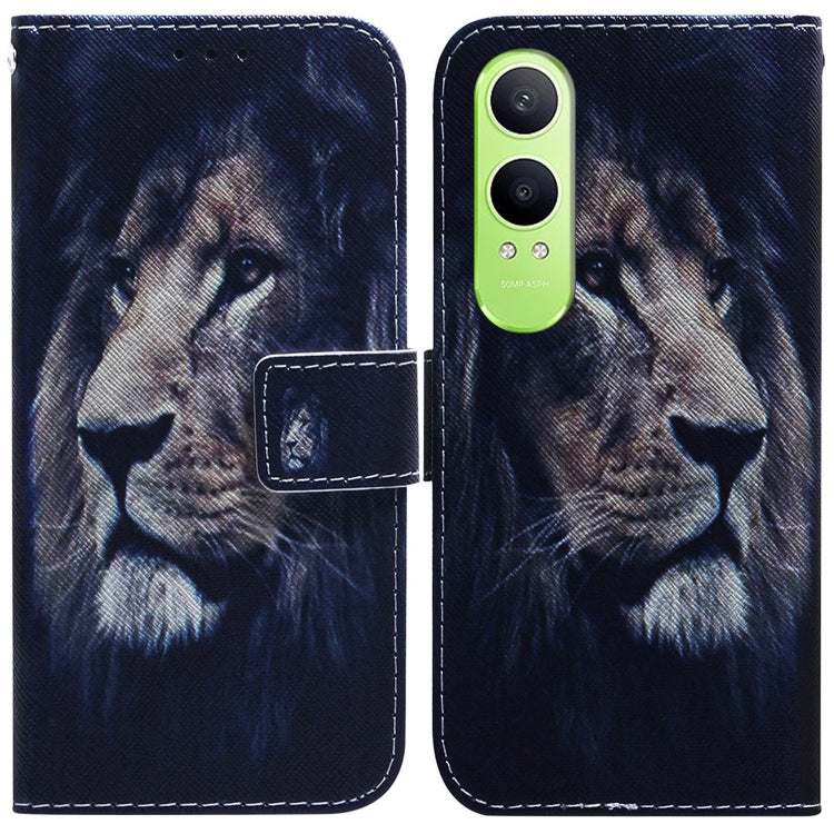 Coloured Drawing Flip Leather Phone Case, For OnePlus Ace 3 Pro, For OnePlus Nord CE4 Lite