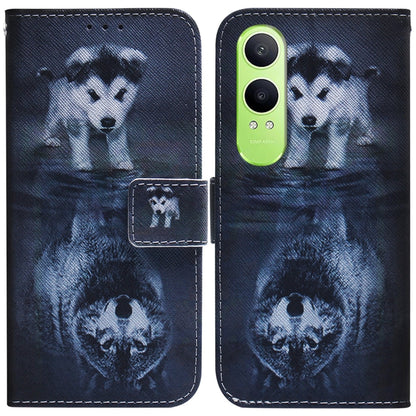 Coloured Drawing Flip Leather Phone Case, For OnePlus Ace 3 Pro, For OnePlus Nord CE4 Lite