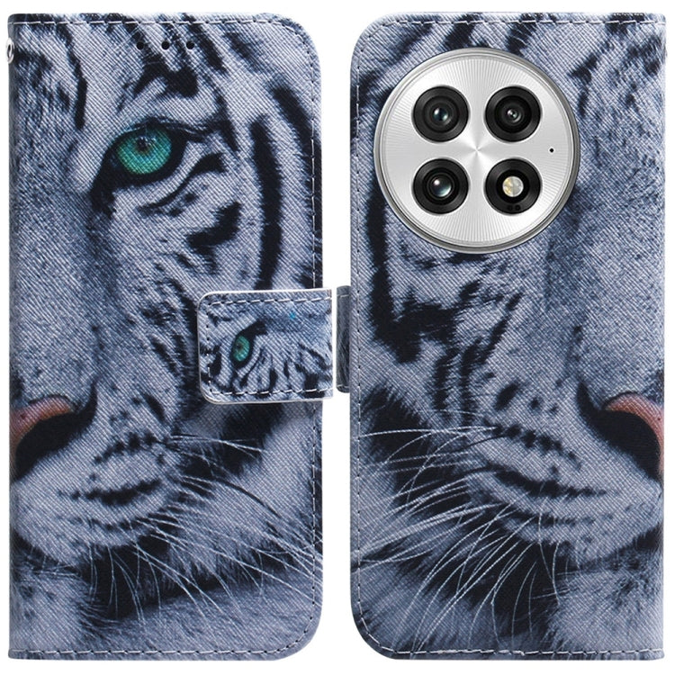 Coloured Drawing Flip Leather Phone Case, For OnePlus 13, For OnePlus Nord 4