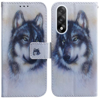 Coloured Drawing Flip Leather Phone Case, For OnePlus Ace 5 Ultra / Nord 5 5G, For OnePlus Ace 5 Racing / Nord CE5