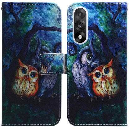 Coloured Drawing Flip Leather Phone Case, For OnePlus Ace 5 Ultra / Nord 5 5G, For OnePlus Ace 5 Racing / Nord CE5