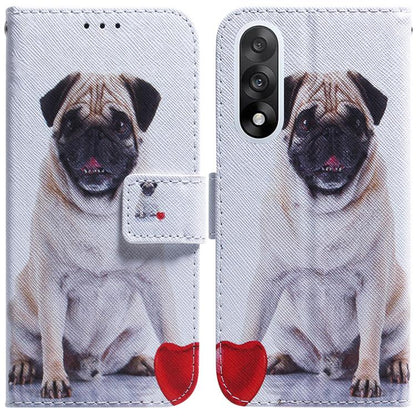Coloured Drawing Flip Leather Phone Case, For OnePlus Ace 5 Ultra / Nord 5 5G, For OnePlus Ace 5 Racing / Nord CE5