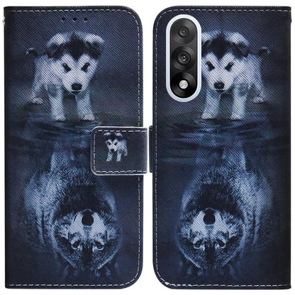Coloured Drawing Flip Leather Phone Case, For OnePlus Ace 5 Ultra / Nord 5 5G, For OnePlus Ace 5 Racing / Nord CE5