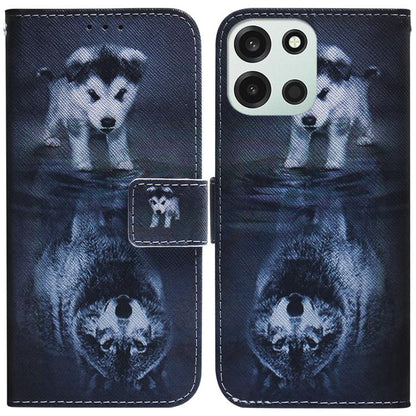 Coloured Drawing Flip Leather Phone Case, For OnePlus Nord 6 5G / Turbo 6 / Turbo 6V, For OnePlus 15R / Ace 6 / Ace 6T