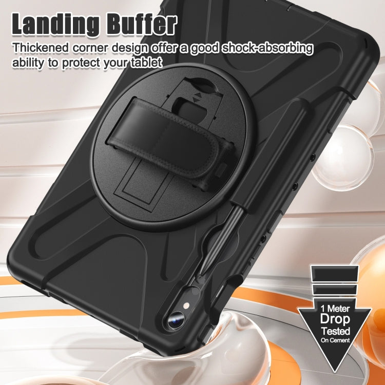 Rotatable Kickstand Grip Heavy Duty Hard Rugged Tablet Case, For Galaxy Tab S10 FE / S9 FE / S9 / S8 / S7, For Samsung Galaxy Tab S9+ / S8+