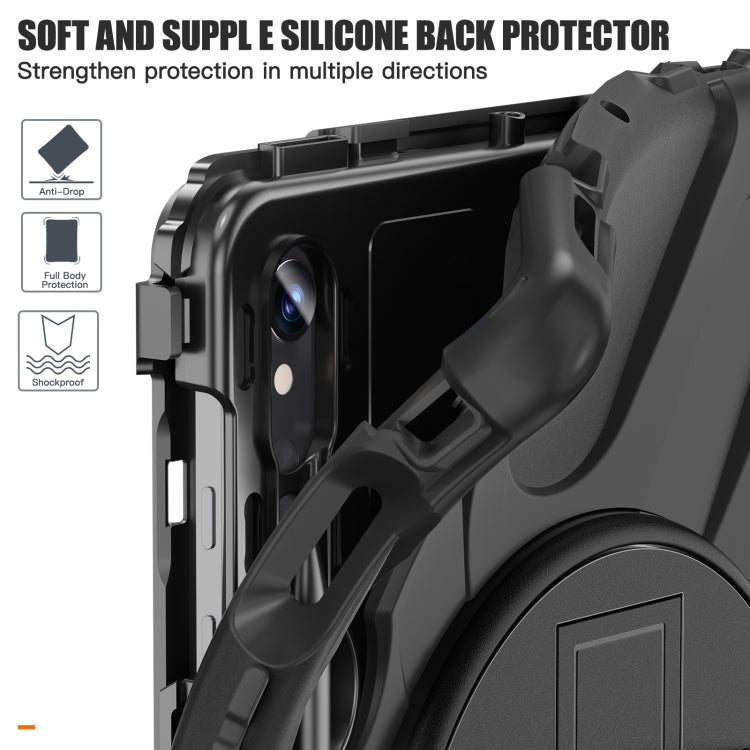 Rotatable Kickstand Grip Heavy Duty Hard Rugged Tablet Case, For Galaxy Tab S10 FE / S9 FE / S9 / S8 / S7, For Samsung Galaxy Tab S9+ / S8+