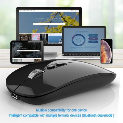 HXSJ M103 1600DPI 2.4GHz Wireless Rechargeable Mouse, 2.4GHz Grey, 2.4GHz Silver