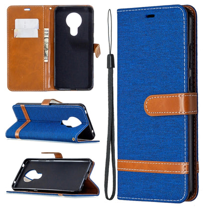 Denim Texture Horizontal Flip Leather Case with Holder & Card Slots & Wallet & Lanyard, For Nokia 5.3, For Xiaomi Redmi Note 9