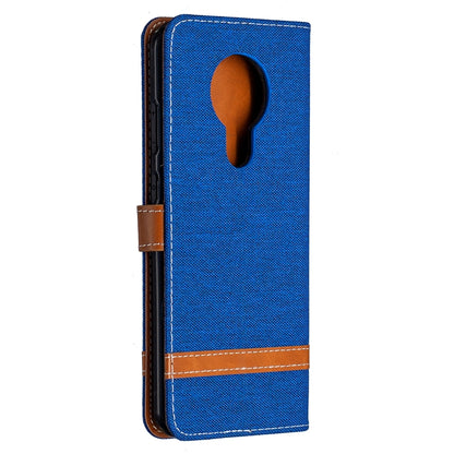 Denim Texture Horizontal Flip Leather Case with Holder & Card Slots & Wallet & Lanyard, For Nokia 5.3, For Xiaomi Redmi Note 9