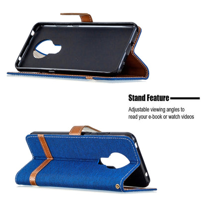Denim Texture Horizontal Flip Leather Case with Holder & Card Slots & Wallet & Lanyard, For Nokia 5.3, For Xiaomi Redmi Note 9