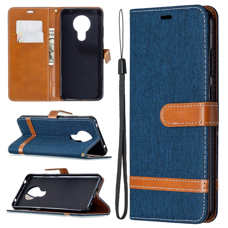 Denim Texture Horizontal Flip Leather Case with Holder & Card Slots & Wallet & Lanyard, For Nokia 5.3, For Xiaomi Redmi Note 9