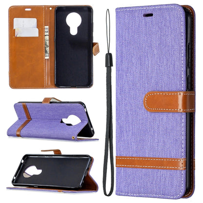 Denim Texture Horizontal Flip Leather Case with Holder & Card Slots & Wallet & Lanyard, For Nokia 5.3, For Xiaomi Redmi Note 9