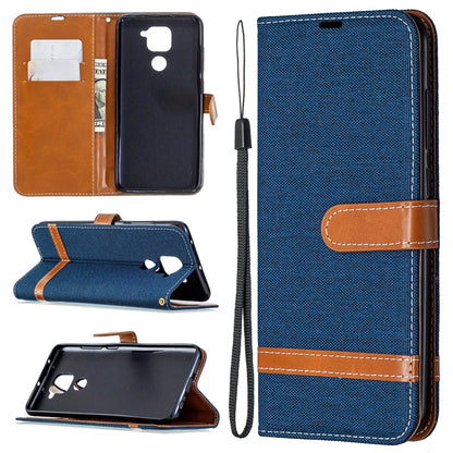 Denim Texture Horizontal Flip Leather Case with Holder & Card Slots & Wallet & Lanyard, For Nokia 5.3, For Xiaomi Redmi Note 9
