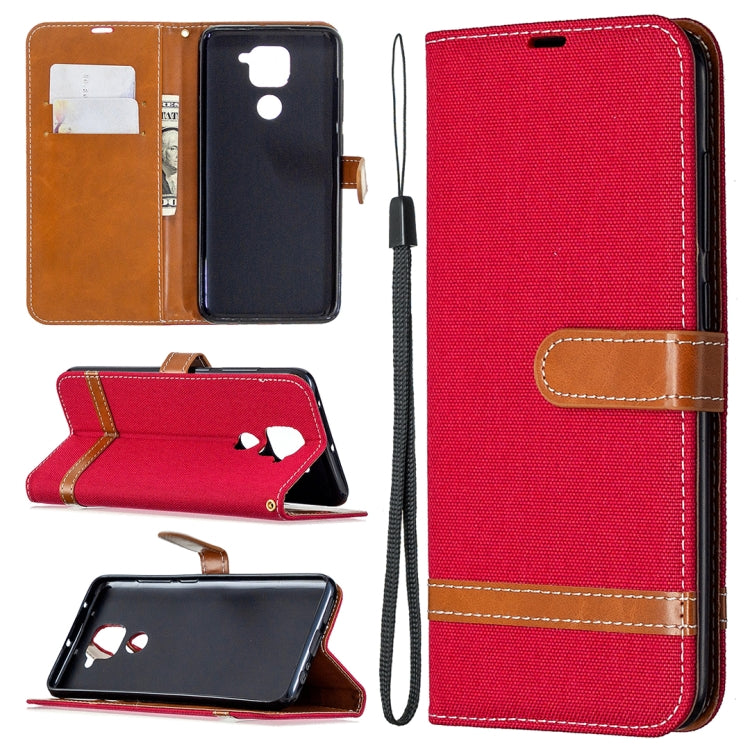 Denim Texture Horizontal Flip Leather Case with Holder & Card Slots & Wallet & Lanyard, For Nokia 5.3, For Xiaomi Redmi Note 9