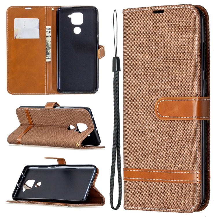 Denim Texture Horizontal Flip Leather Case with Holder & Card Slots & Wallet & Lanyard, For Nokia 5.3, For Xiaomi Redmi Note 9