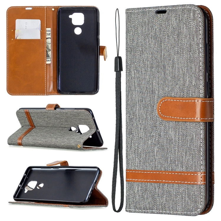 Denim Texture Horizontal Flip Leather Case with Holder & Card Slots & Wallet & Lanyard, For Nokia 5.3, For Xiaomi Redmi Note 9
