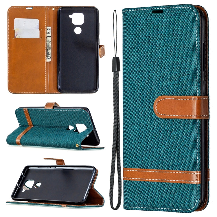Denim Texture Horizontal Flip Leather Case with Holder & Card Slots & Wallet & Lanyard, For Nokia 5.3, For Xiaomi Redmi Note 9