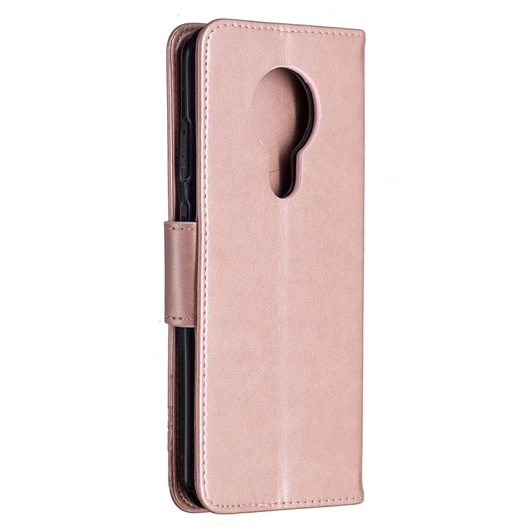 Two Butterflies Embossing Pattern Horizontal Flip Leather Case with Holder & Card Slot & Wallet & Lanyard, For Nokia 5.3, For Xiaomi Redmi Note 9