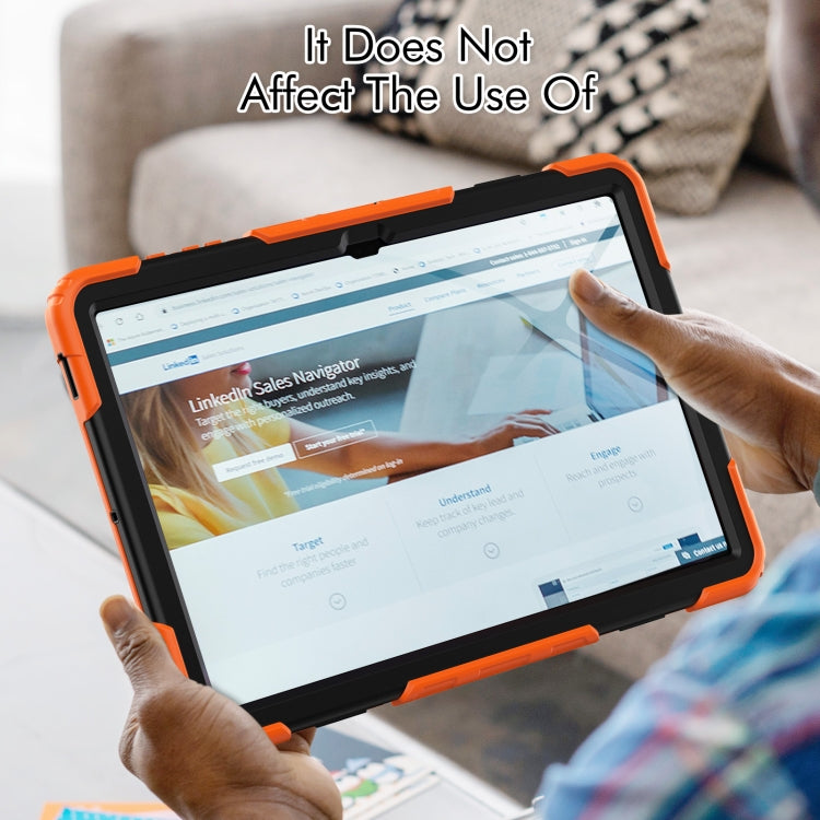 Lucky Wheel Grip Silicone Hybrid PC Tablet Case with Shoulder Strap, For Samsung Galaxy Tab S9 Ultra / S10 Ultra, For Samsung Galaxy Tab S10+ / S9+ / S9 FE+