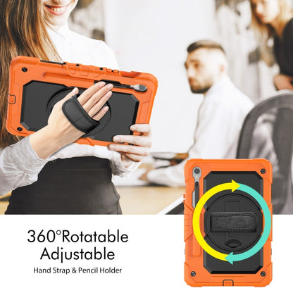 Lucky Wheel Grip Silicone Hybrid PC Tablet Case with Shoulder Strap, For Samsung Galaxy Tab S9 / S9 FE / S10 FE, For Samsung Galaxy Tab S10 FE+