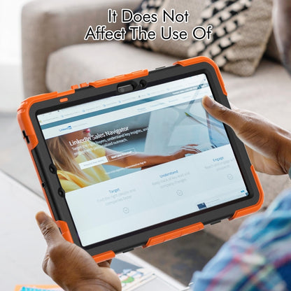 Lucky Wheel Grip Silicone Hybrid PC Tablet Case with Shoulder Strap, For Samsung Galaxy Tab S9 / S9 FE / S10 FE, For Samsung Galaxy Tab S10 FE+