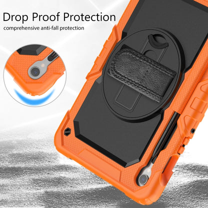 Lucky Wheel Grip Silicone Hybrid PC Tablet Case with Shoulder Strap, For Samsung Galaxy Tab S9 / S9 FE / S10 FE, For Samsung Galaxy Tab S10 FE+