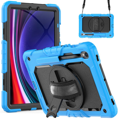 Lucky Wheel Grip Silicone Hybrid PC Tablet Case with Shoulder Strap, For Samsung Galaxy Tab S9 / S9 FE / S10 FE, For Samsung Galaxy Tab S10 FE+