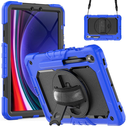 Lucky Wheel Grip Silicone Hybrid PC Tablet Case with Shoulder Strap, For Samsung Galaxy Tab S9 / S9 FE / S10 FE, For Samsung Galaxy Tab S10 FE+