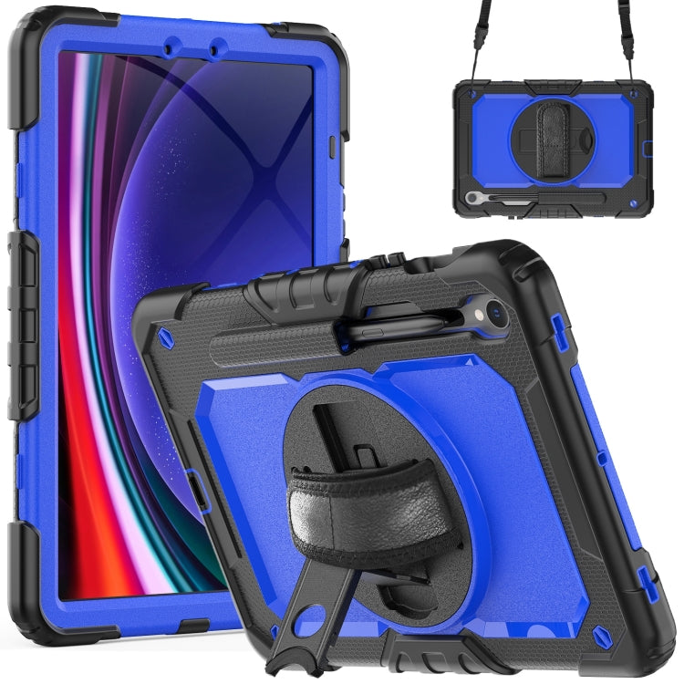 Lucky Wheel Grip Silicone Hybrid PC Tablet Case with Shoulder Strap, For Samsung Galaxy Tab S9 / S9 FE / S10 FE, For Samsung Galaxy Tab S10 FE+