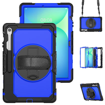 Lucky Wheel Grip Silicone Hybrid PC Tablet Case with Shoulder Strap, For Samsung Galaxy Tab S9 / S9 FE / S10 FE, For Samsung Galaxy Tab S10 FE+