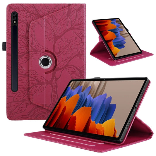 Tree Life Embossed Rotation Leather Tablet Case, For Samsung Galaxy Tab S10 / S8 / S7, For Samsung Galaxy Tab S9 / S9 FE, For Samsung Galaxy Tab A7 Lite T220, For Samsung Galaxy Tab A 8.0 2019 / T290