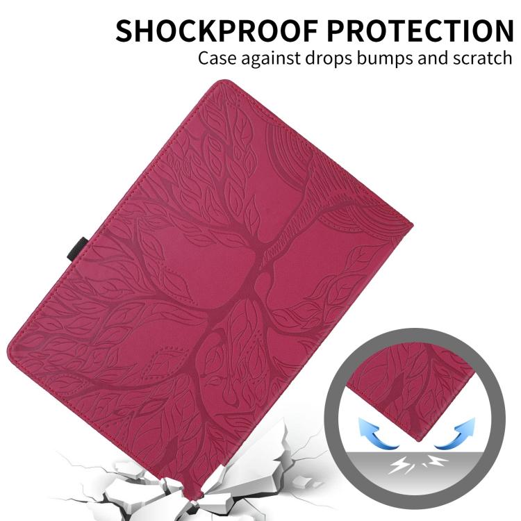 Tree Life Embossed Rotation Leather Tablet Case, For Samsung Galaxy Tab S11, For Samsung Galaxy Tab S11 Ultra, For Samsung Galaxy Tab S10 Ultra / S9 Ultra, For Samsung Galaxy Tab S10+ / S9+ / S8+